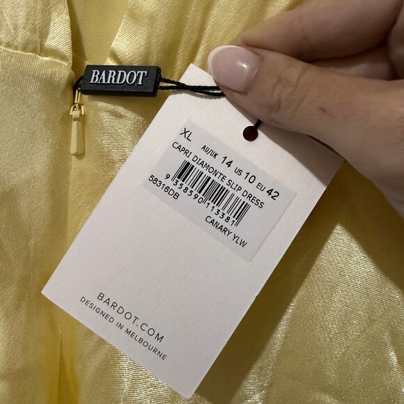 New Bardot Capri Diamonte Slip Dress - Picture 4 of 5